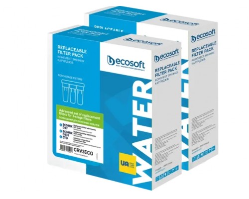 Комплект картриджей Ecosoft Улучшенный CRV3ECO для тройных фильтров 2 шт