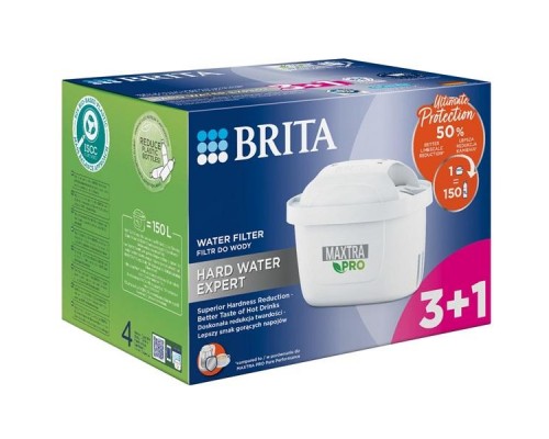 Сменный картридж для фильтра Brita Maxtra PRO Hard Water Expert (Limescale) для жесткой воды (4 шт)