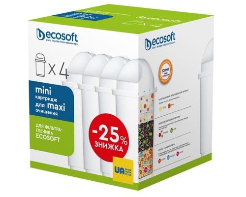 Комплект картриджей  ECOSOFT 3+1 для фильтров-кувшинов