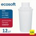 Комплект картриджів Ecosoft для фільтрів-глечиків Аквафор 12 шт (CRVK12AQRECO)