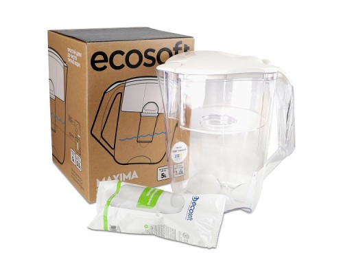 Фильтр-кувшин Ecosoft Maxima жемчужный 5.0/3.5L FMVMAXIMAWECO