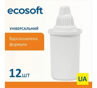 Комплект универсальных картриджей 12шт ECOSOFT для фильтров-кувшинов (CRVKAB12ECO)