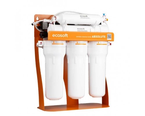 Фільтр зворотного осмосу Ecosoft Absolute з мінералізатором з помпою на станині (MO675MPSECO)