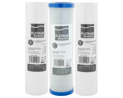 Набор картриджей Platinum Wasser для осмоса (1-2-3)
