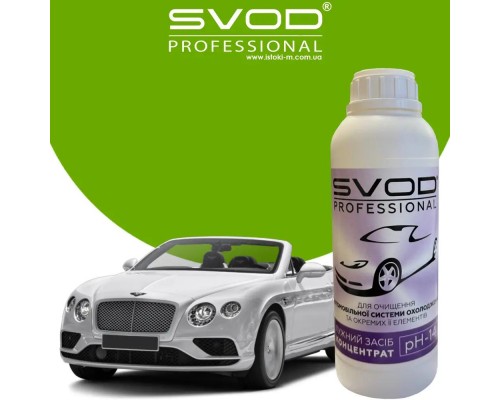 Щелочное средство для очистки автомобильной системы охлаждения SVOD professional 1 л.
