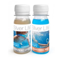 Серебряний бактерицидный комплекс SVOD «Silver Life» для басейнов (2*50 мл). Ресурс 2,5 м3
