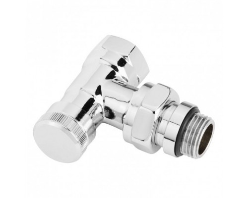 Запорный клапан Danfoss RLV-CX, угловой, хром